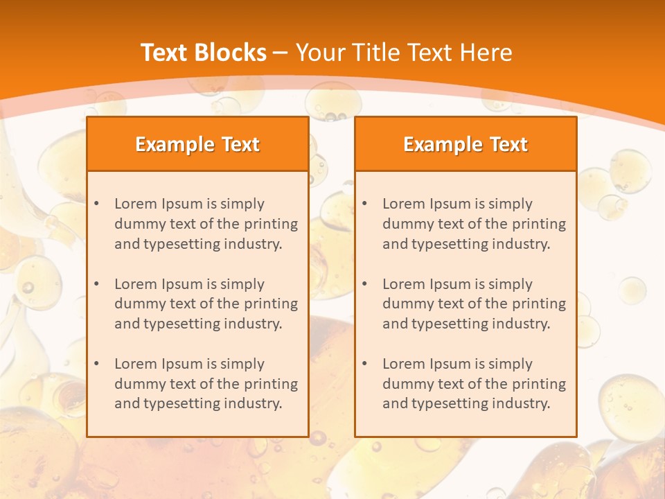 A Bottle Of Beer With Bubbles On It PowerPoint Template