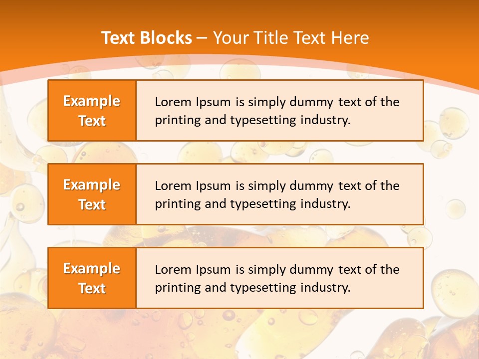A Bottle Of Beer With Bubbles On It PowerPoint Template