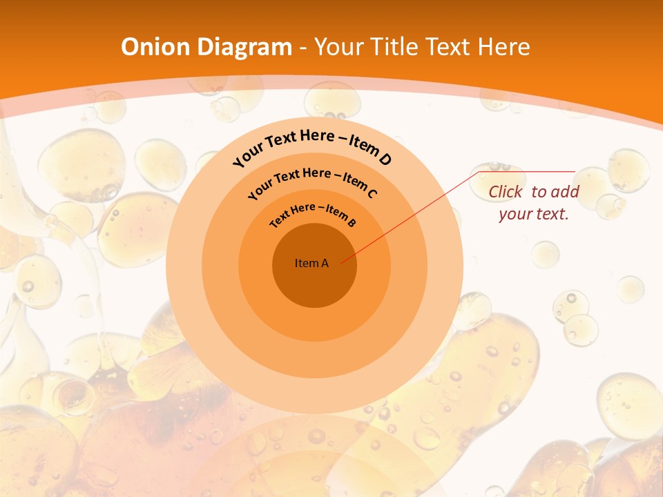 A Bottle Of Beer With Bubbles On It PowerPoint Template