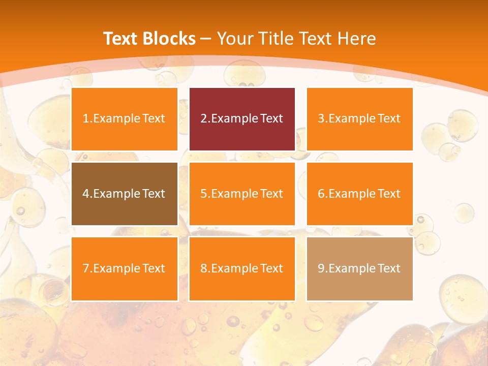 A Bottle Of Beer With Bubbles On It PowerPoint Template