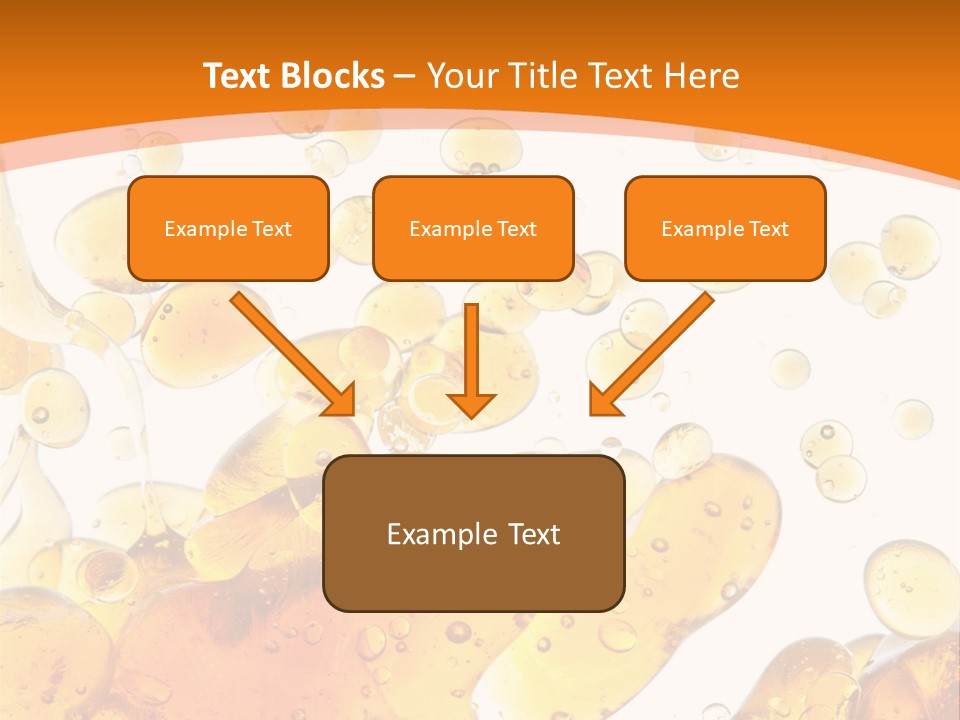 A Bottle Of Beer With Bubbles On It PowerPoint Template