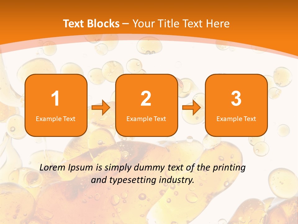 A Bottle Of Beer With Bubbles On It PowerPoint Template