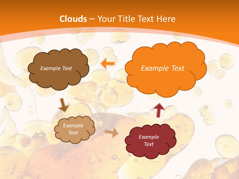 A Bottle Of Beer With Bubbles On It PowerPoint Template