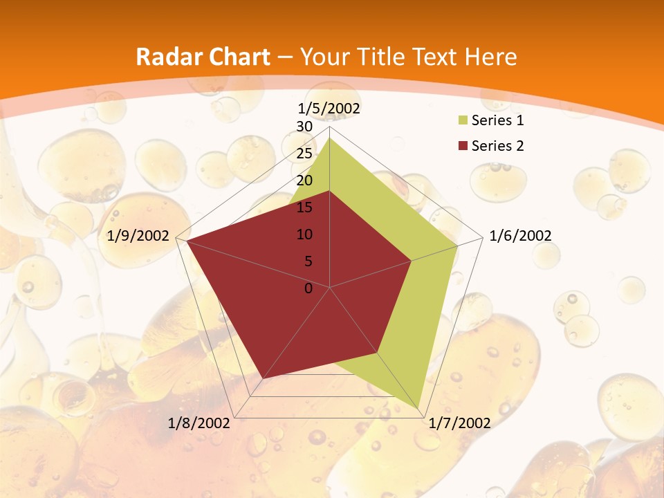 A Bottle Of Beer With Bubbles On It PowerPoint Template