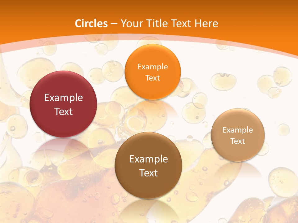 A Bottle Of Beer With Bubbles On It PowerPoint Template