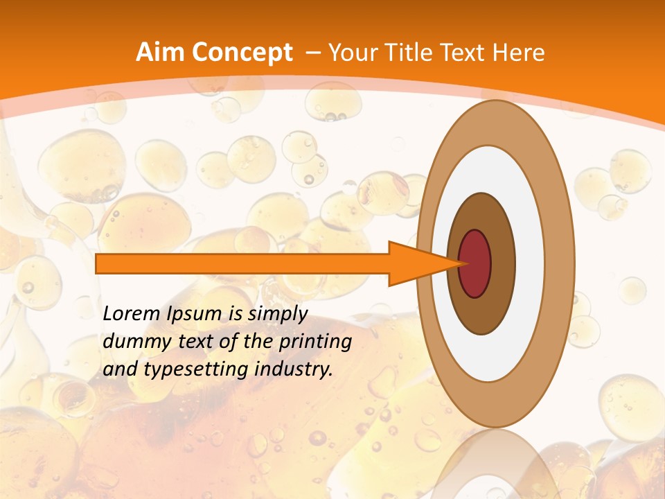 A Bottle Of Beer With Bubbles On It PowerPoint Template