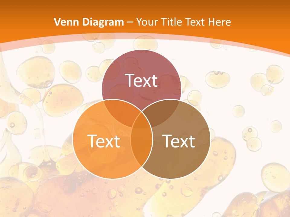 A Bottle Of Beer With Bubbles On It PowerPoint Template