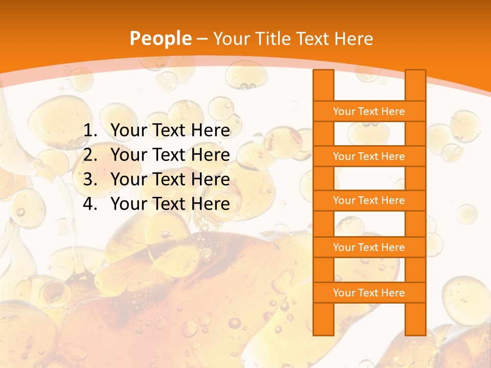 A Bottle Of Beer With Bubbles On It PowerPoint Template