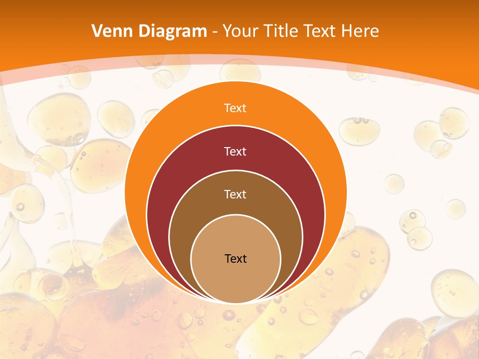 A Bottle Of Beer With Bubbles On It PowerPoint Template