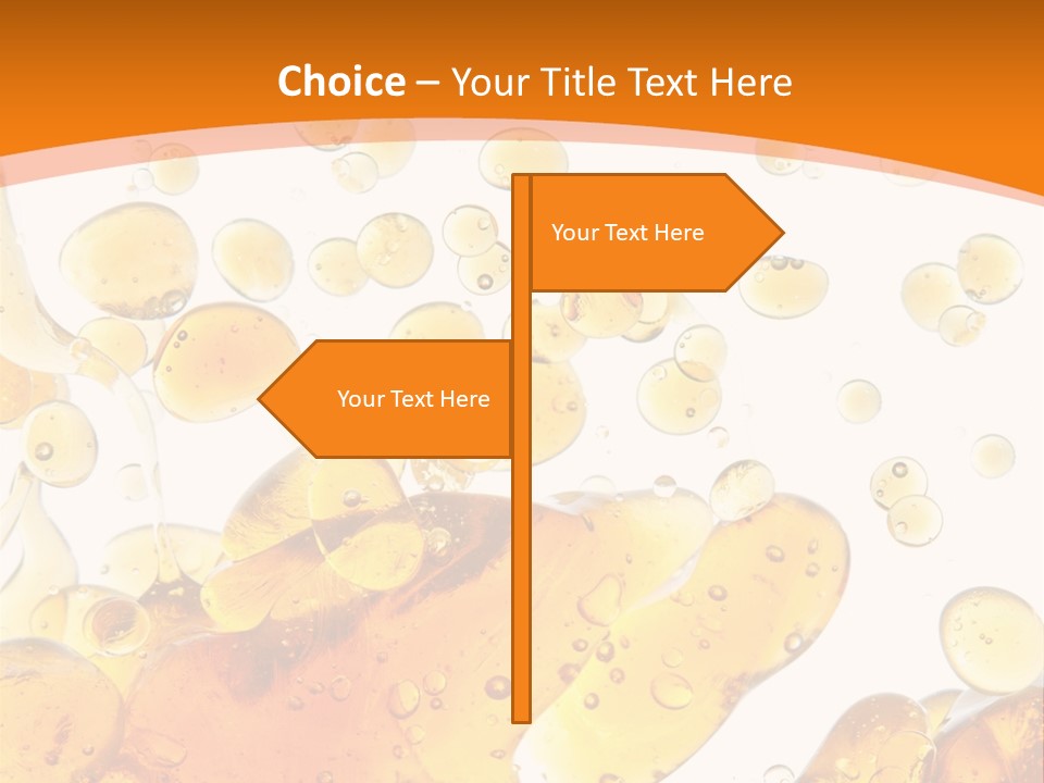 A Bottle Of Beer With Bubbles On It PowerPoint Template