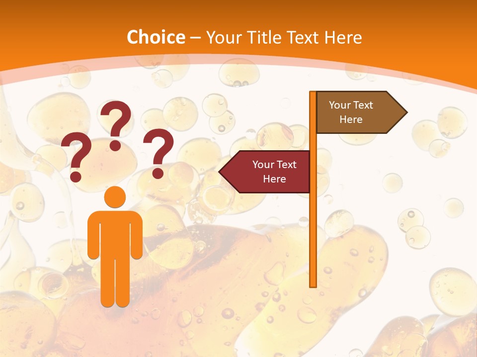 A Bottle Of Beer With Bubbles On It PowerPoint Template