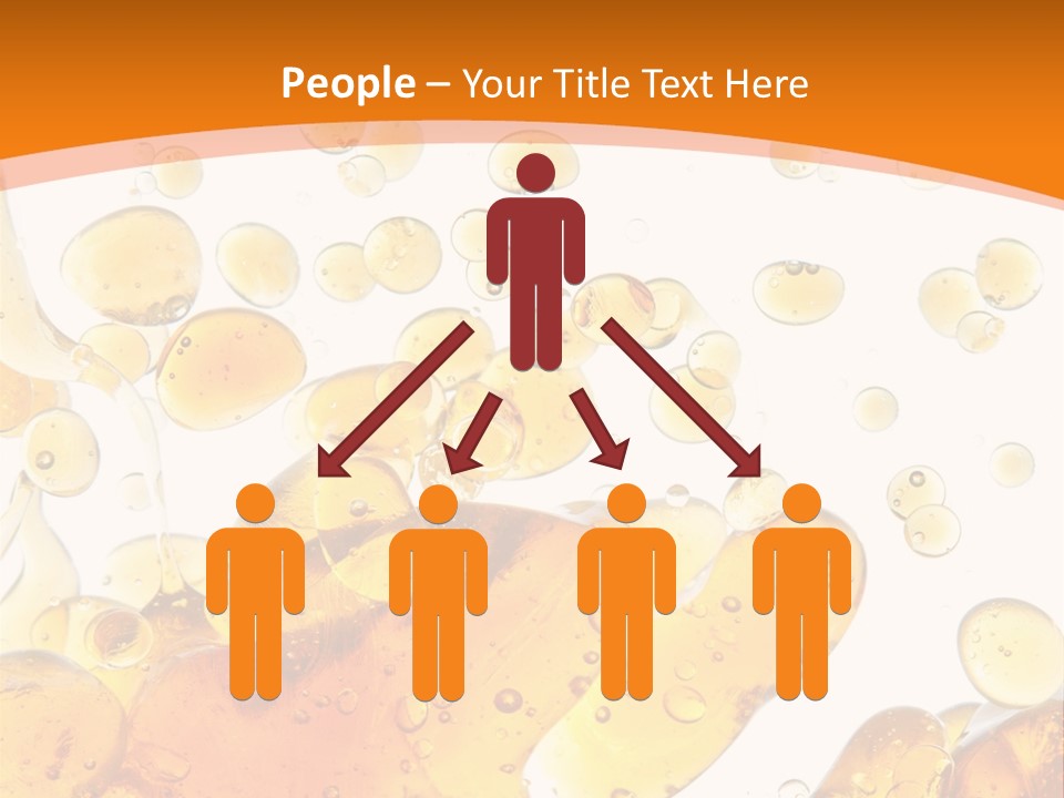 A Bottle Of Beer With Bubbles On It PowerPoint Template