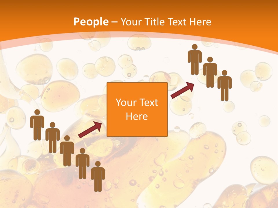 A Bottle Of Beer With Bubbles On It PowerPoint Template