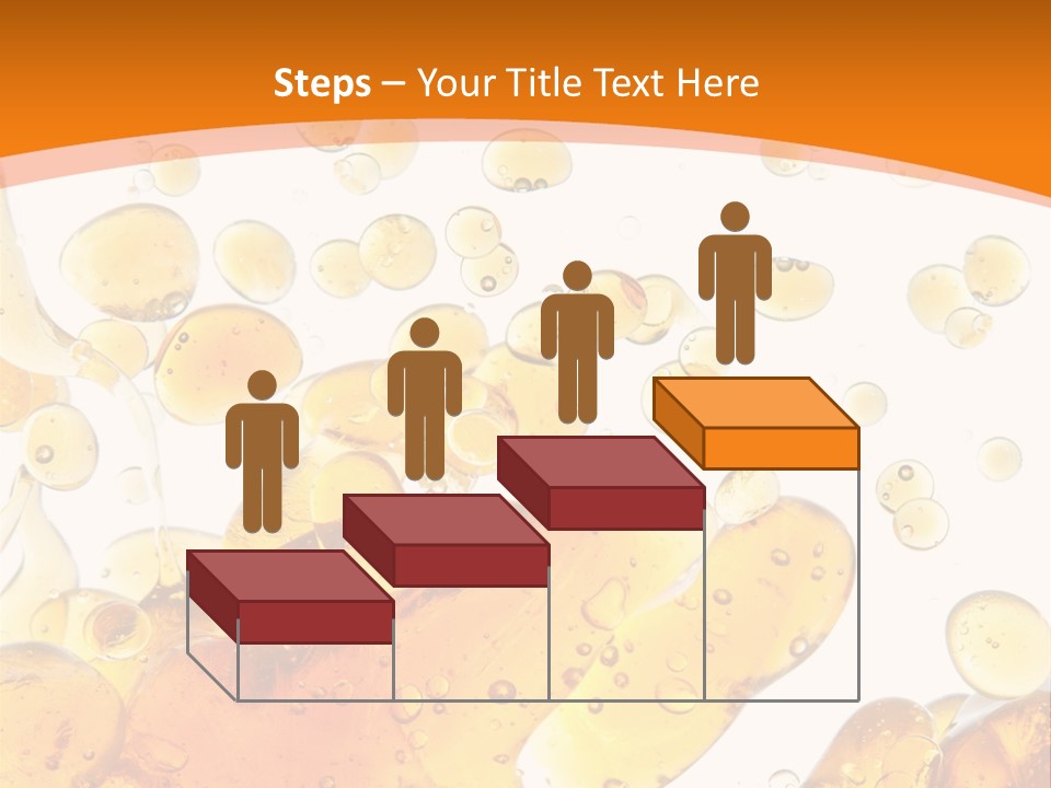 A Bottle Of Beer With Bubbles On It PowerPoint Template