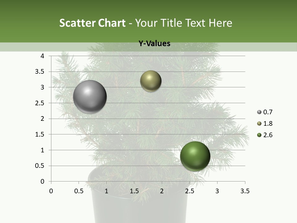 A Plant In A Pot On A White Background PowerPoint Template