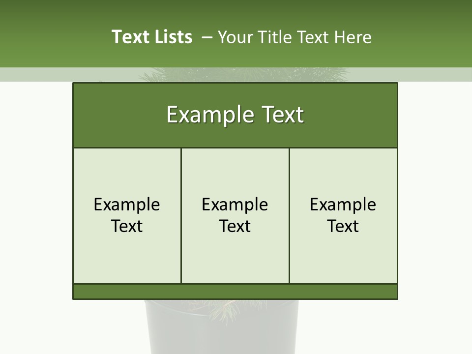 A Plant In A Pot On A White Background PowerPoint Template