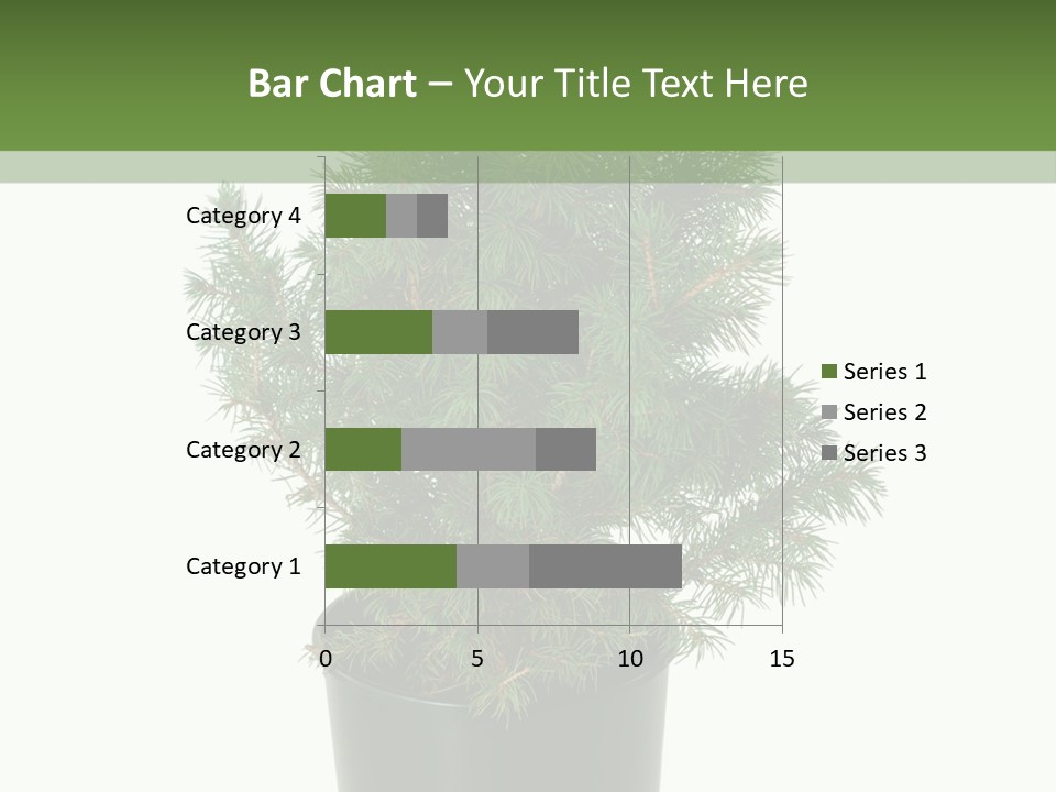 A Plant In A Pot On A White Background PowerPoint Template