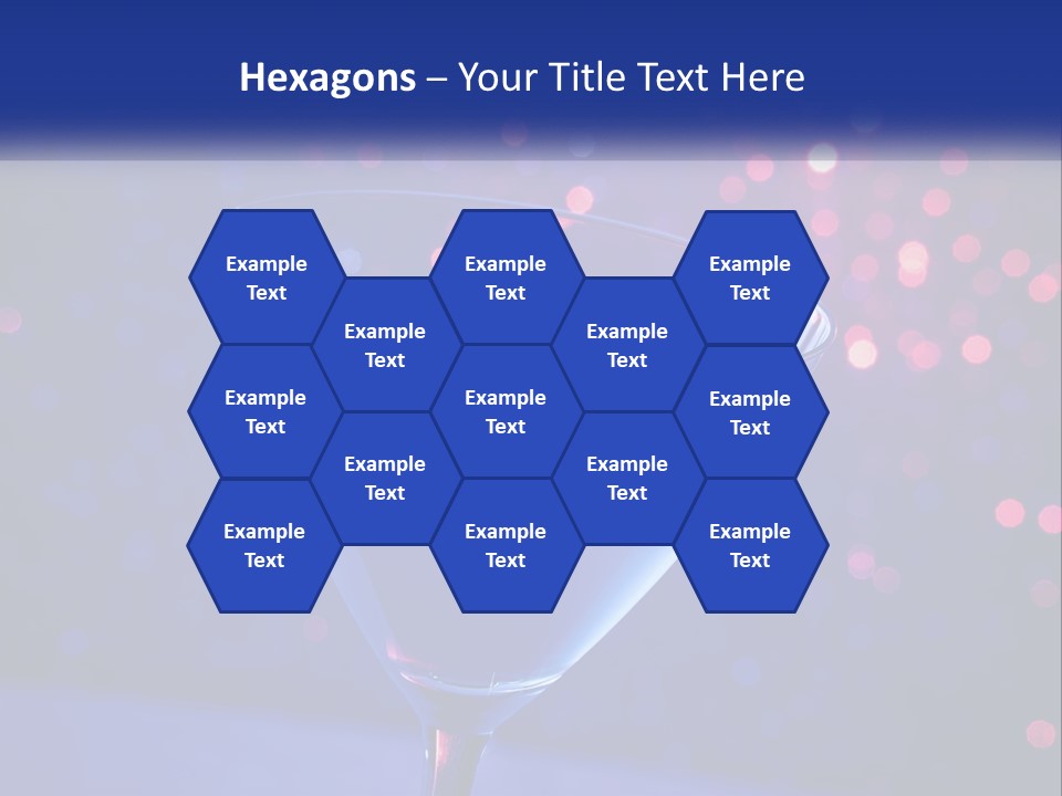 A Blue Drink In A Glass On A Table PowerPoint Template