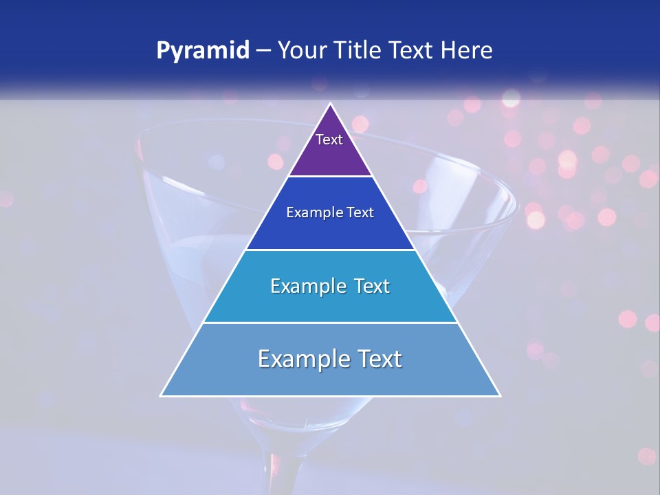 A Blue Drink In A Glass On A Table PowerPoint Template