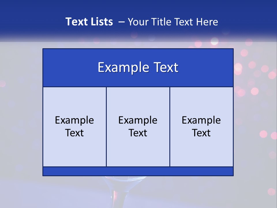 A Blue Drink In A Glass On A Table PowerPoint Template