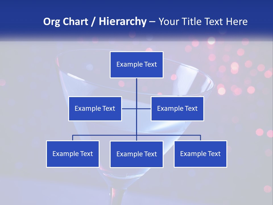 A Blue Drink In A Glass On A Table PowerPoint Template