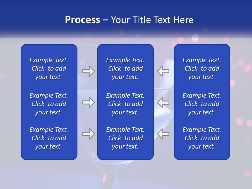 A Blue Drink In A Glass On A Table PowerPoint Template