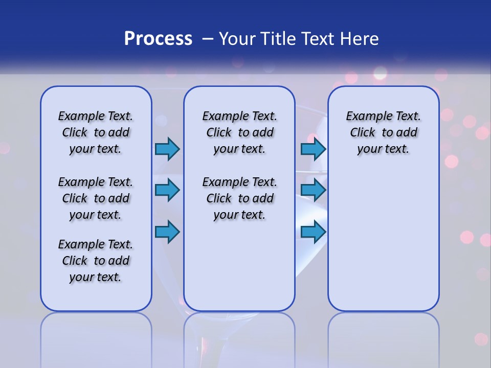 A Blue Drink In A Glass On A Table PowerPoint Template