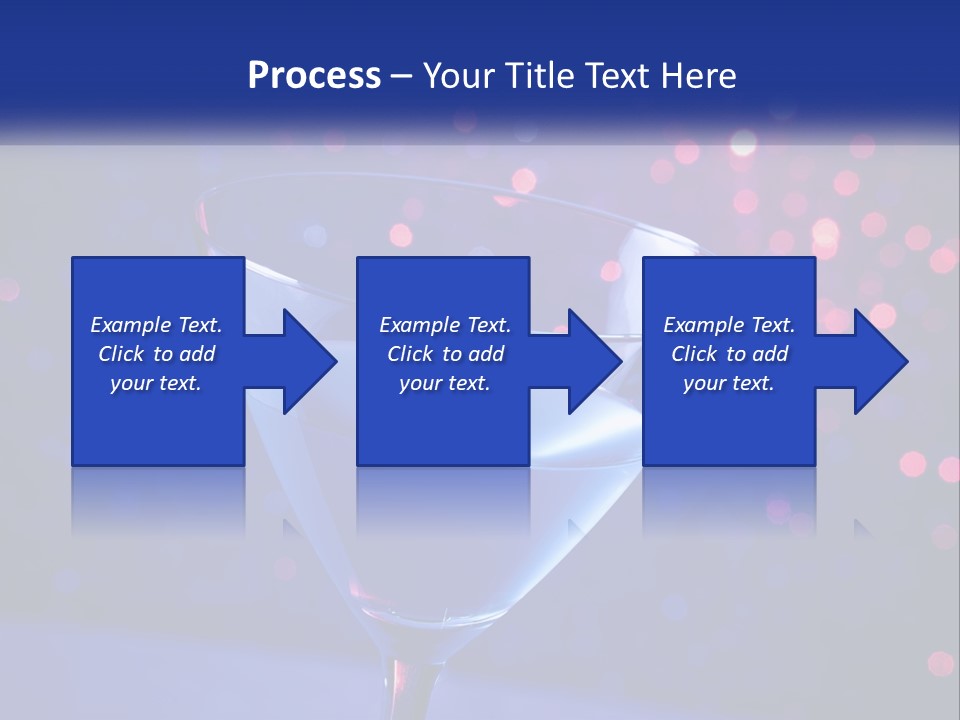 A Blue Drink In A Glass On A Table PowerPoint Template