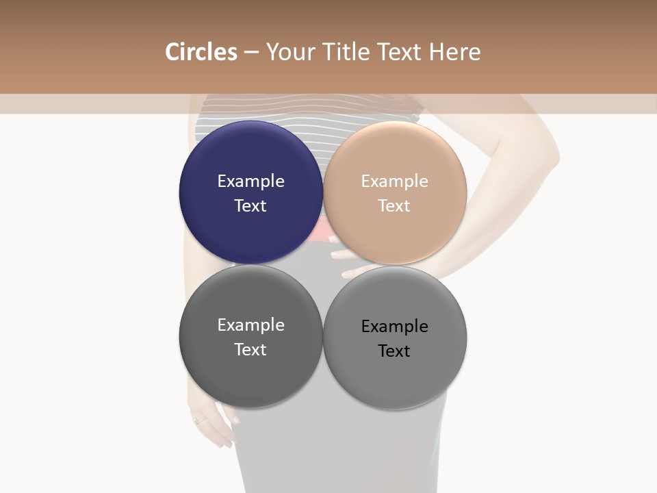 A Woman Standing In Front Of A Wall With Her Hands On Her Hips PowerPoint Template