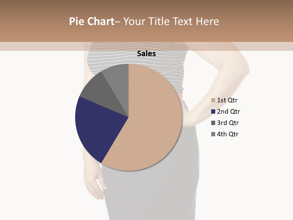 A Woman Standing In Front Of A Wall With Her Hands On Her Hips PowerPoint Template
