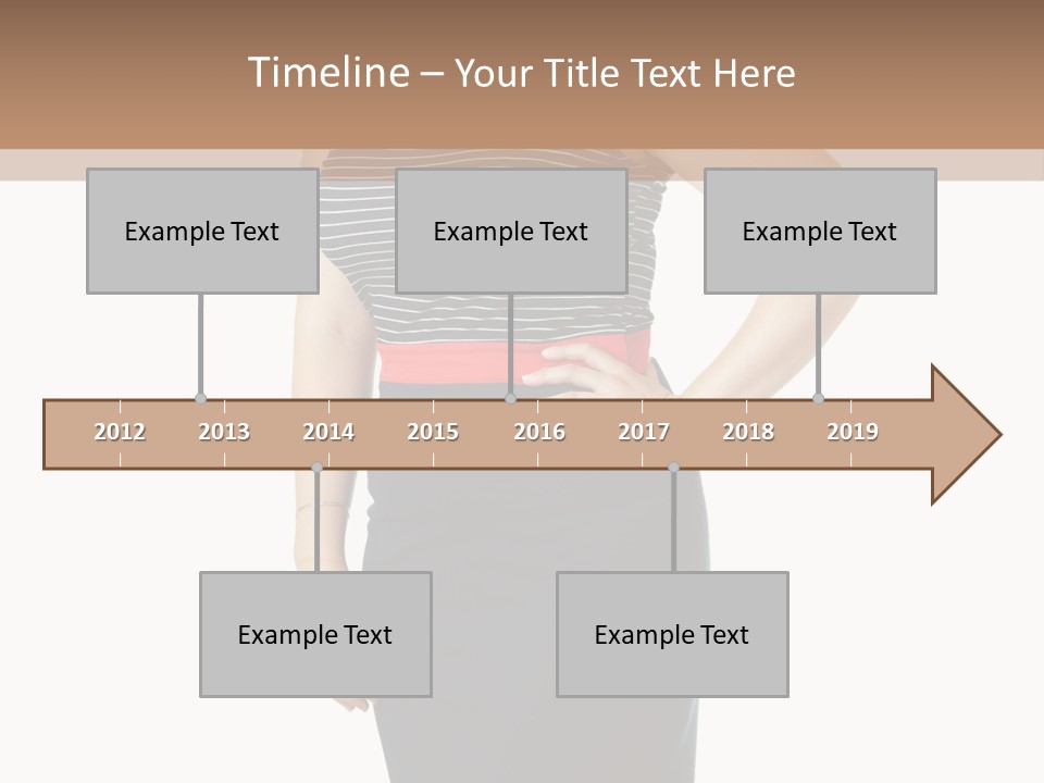 A Woman Standing In Front Of A Wall With Her Hands On Her Hips PowerPoint Template