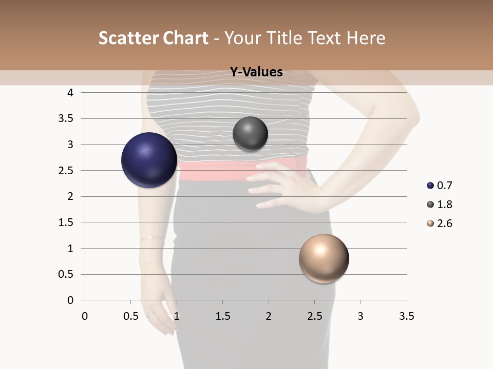 A Woman Standing In Front Of A Wall With Her Hands On Her Hips PowerPoint Template