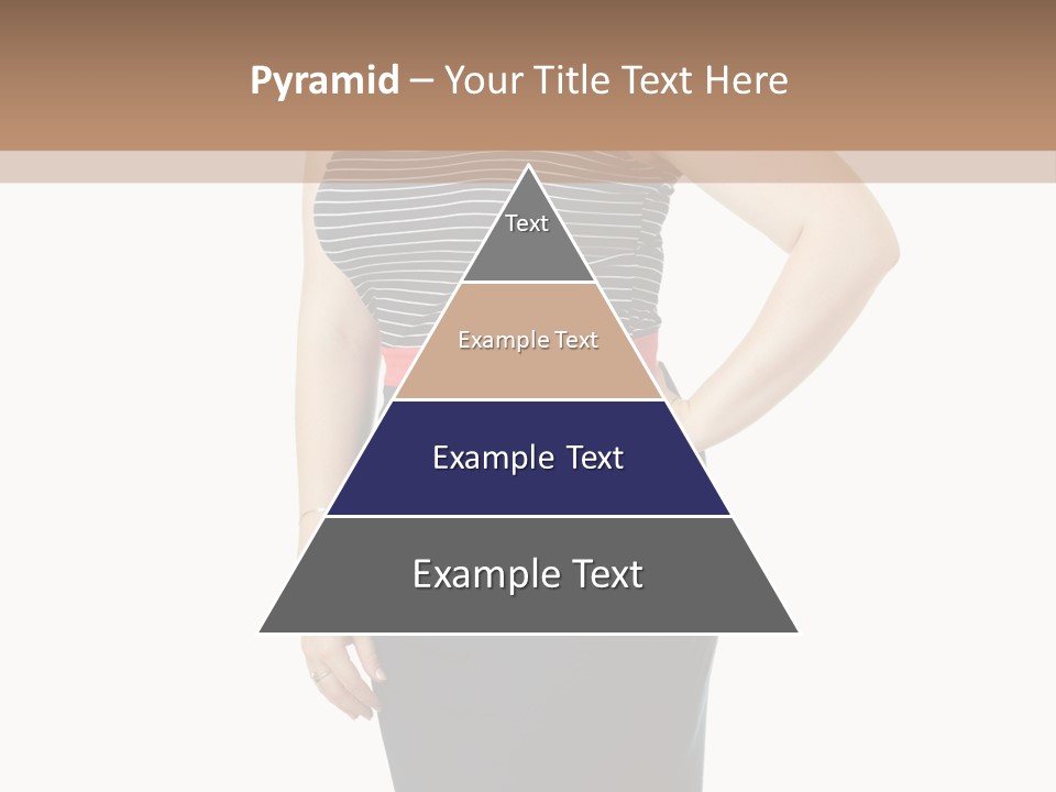 A Woman Standing In Front Of A Wall With Her Hands On Her Hips PowerPoint Template