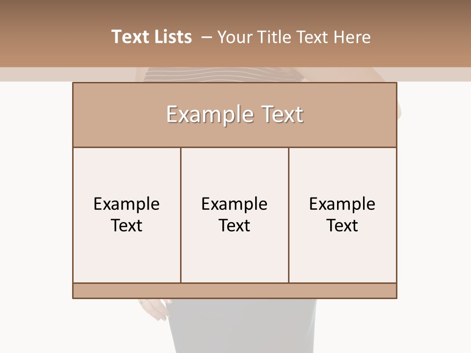 A Woman Standing In Front Of A Wall With Her Hands On Her Hips PowerPoint Template