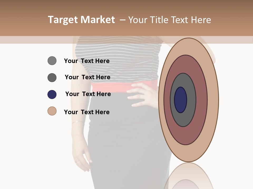 A Woman Standing In Front Of A Wall With Her Hands On Her Hips PowerPoint Template