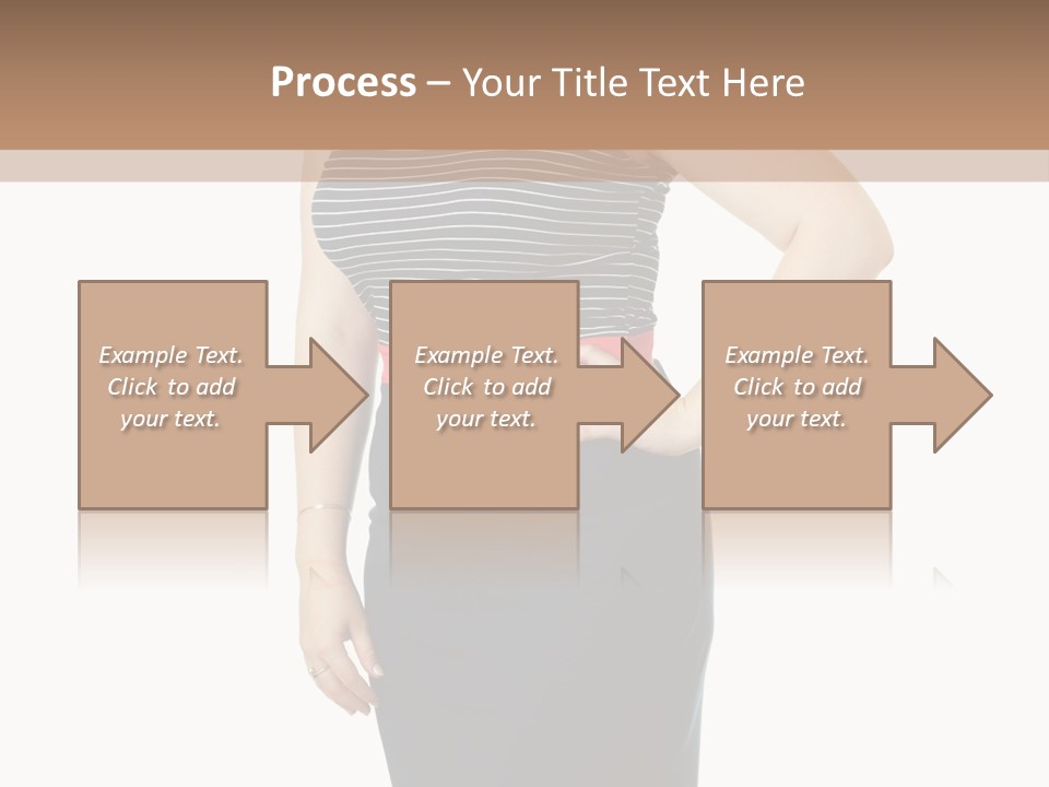 A Woman Standing In Front Of A Wall With Her Hands On Her Hips PowerPoint Template