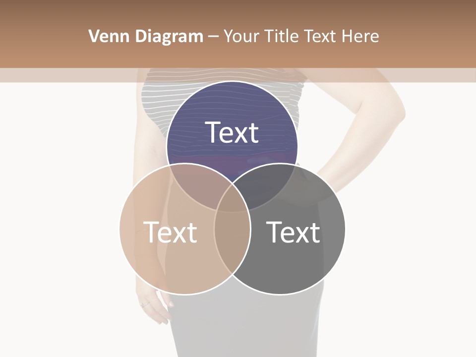 A Woman Standing In Front Of A Wall With Her Hands On Her Hips PowerPoint Template