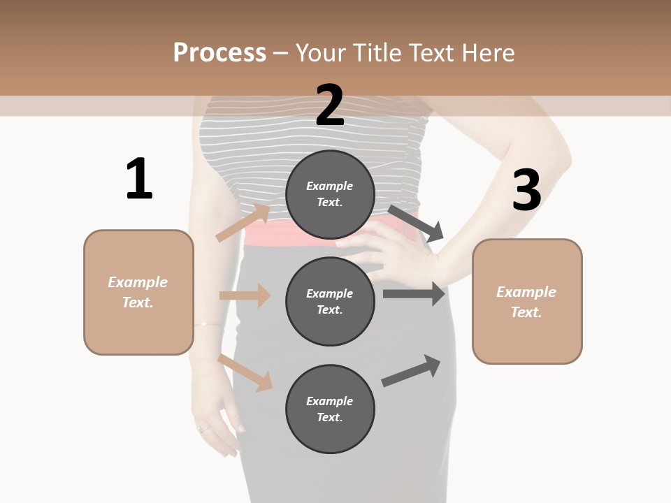 A Woman Standing In Front Of A Wall With Her Hands On Her Hips PowerPoint Template