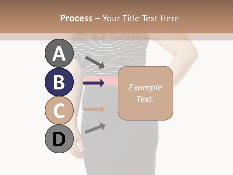 A Woman Standing In Front Of A Wall With Her Hands On Her Hips PowerPoint Template