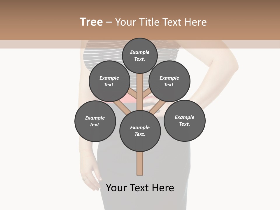 A Woman Standing In Front Of A Wall With Her Hands On Her Hips PowerPoint Template