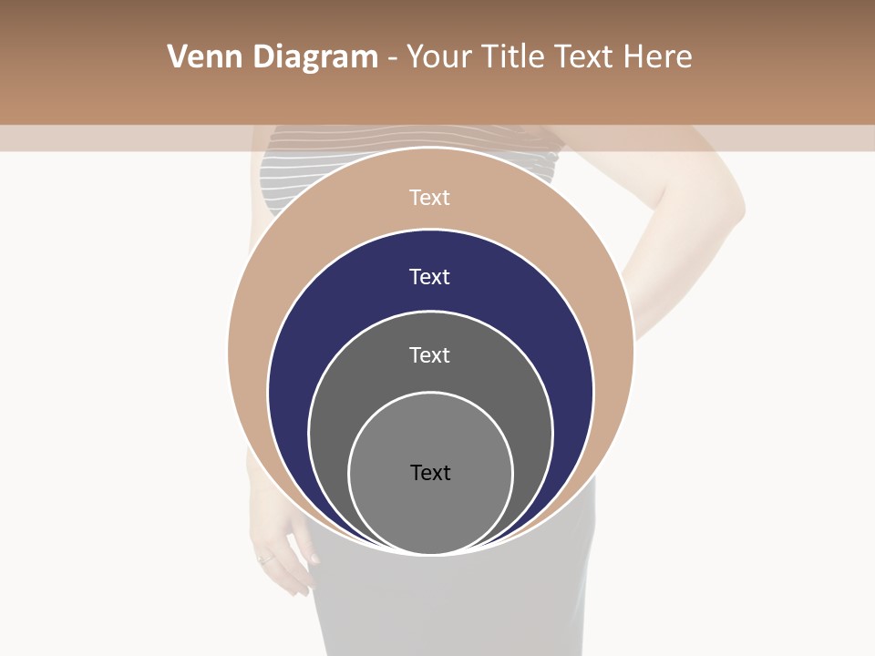 A Woman Standing In Front Of A Wall With Her Hands On Her Hips PowerPoint Template
