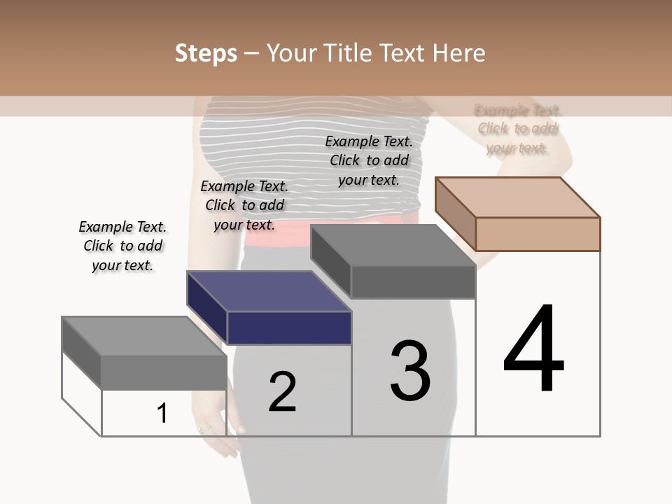 A Woman Standing In Front Of A Wall With Her Hands On Her Hips PowerPoint Template