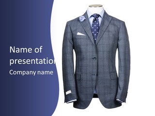 A Suit And Tie On A Mannequin Mannequin Mannequin Mann PowerPoint Template