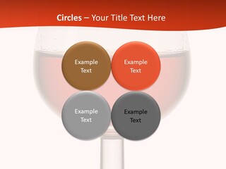 A Glass Of Wine On A Red And White Background PowerPoint Template