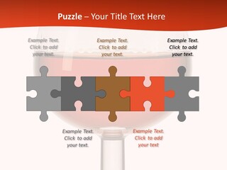 A Glass Of Wine On A Red And White Background PowerPoint Template