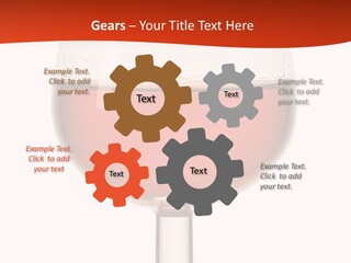 A Glass Of Wine On A Red And White Background PowerPoint Template