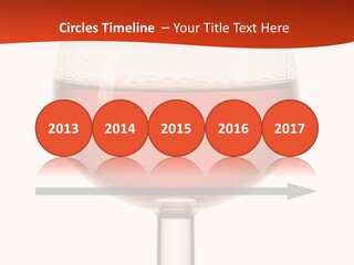A Glass Of Wine On A Red And White Background PowerPoint Template