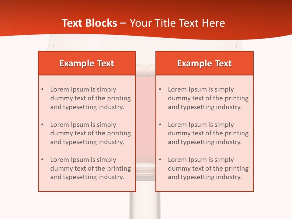 A Glass Of Wine On A Red And White Background PowerPoint Template