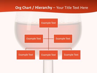 A Glass Of Wine On A Red And White Background PowerPoint Template