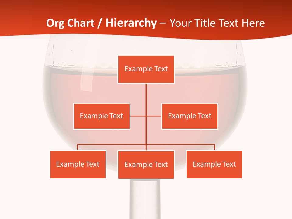 A Glass Of Wine On A Red And White Background PowerPoint Template